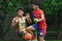 One of the trial matches for the Jakarta U17 League pre-season at the PSF Pancoran field, Jakarta, Sunday (12/1/2025). (Jakarta U17 League)