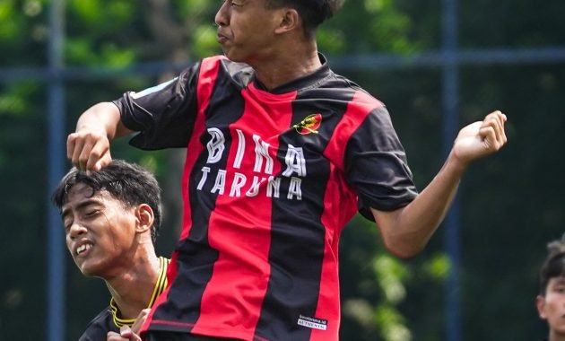 Debut Empat Gol M. Aditya Lesmana Bawa Bina Taruna Menang 9-0 atas Toyo Haryono