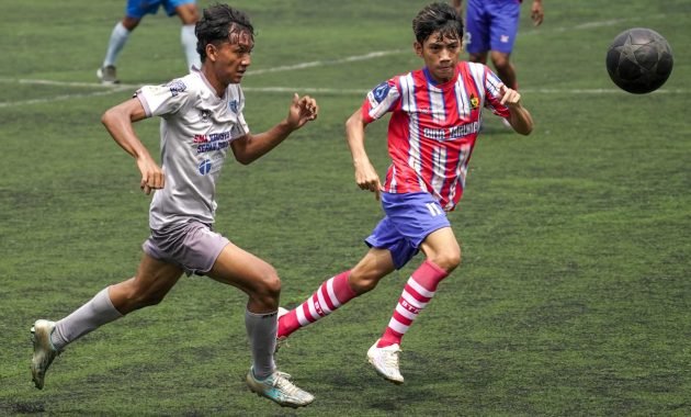 Dua Gol Adila Febrian Suhada Putra Bawa Bina Mutiara Juara Paruh Musim Grup Merah Liga Jakarta U-1