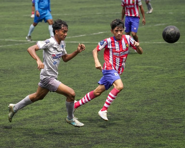 Dua Gol Adila Febrian Suhada Putra Bawa Bina Mutiara Juara Paruh Musim Grup Merah Liga Jakarta U-1